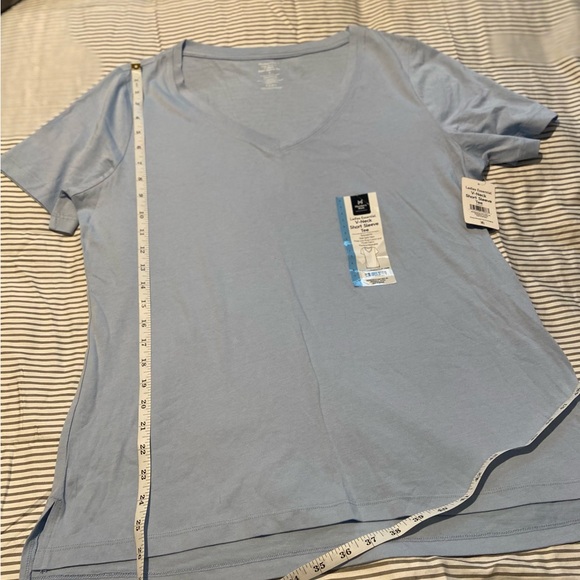 NWT- Large- Light Blue1 Members Mark- Super Soft Tee! - Picture 4 of 4